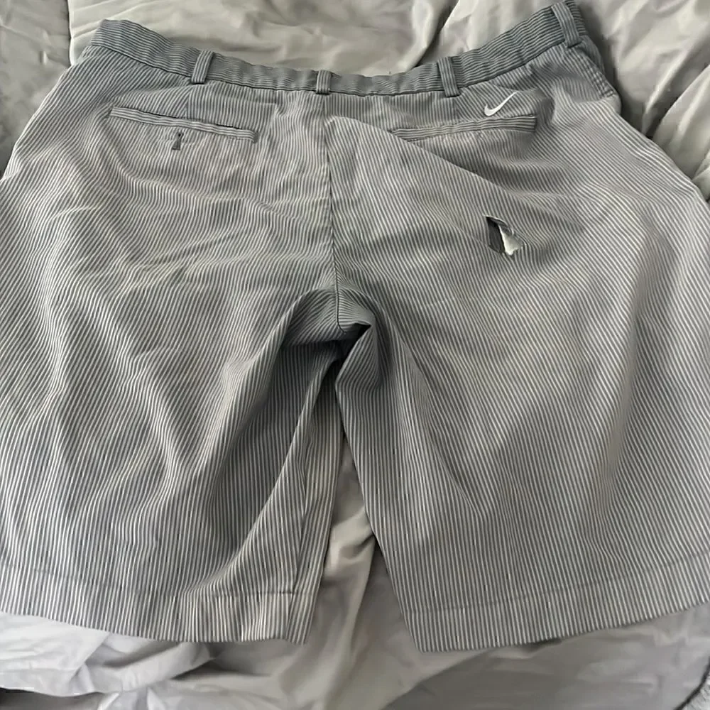 Mens gray Nike shorts sz 38 - see photos for condition